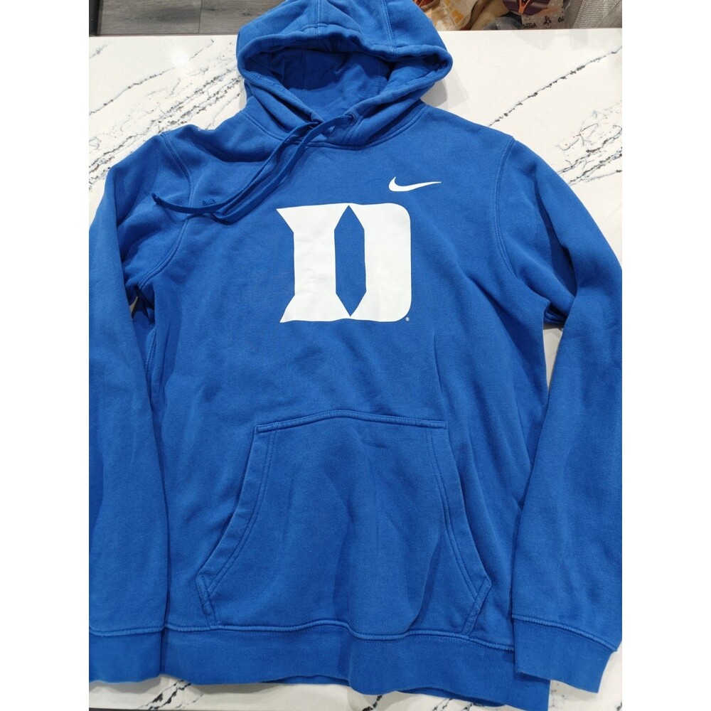 Duke Blue Devils Sweatshirt Mens M Blue Nike Basketball Pullover Hoodie